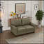 Fauteuil de salon en similicuir taupe