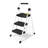 3 Step Ladder, Folding Step Stool for Adults with Wide Anti-Slip Pedal, 500 LBS Capacity, Lightweight, Portable Steel Step Stool with Convenient Handrail-1452581384