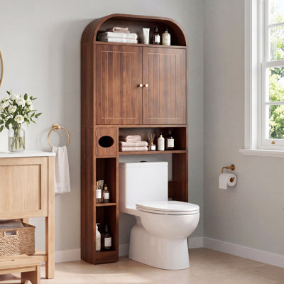 67.72"H Freestanding Over The Toilet Storage