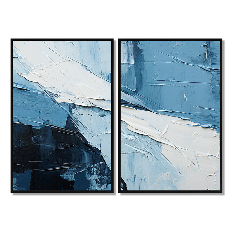 Minimalisme, harmonie scandinave, art mural scandinave, H 36 po x l 48 po, Impression encadrée flottante, Noir