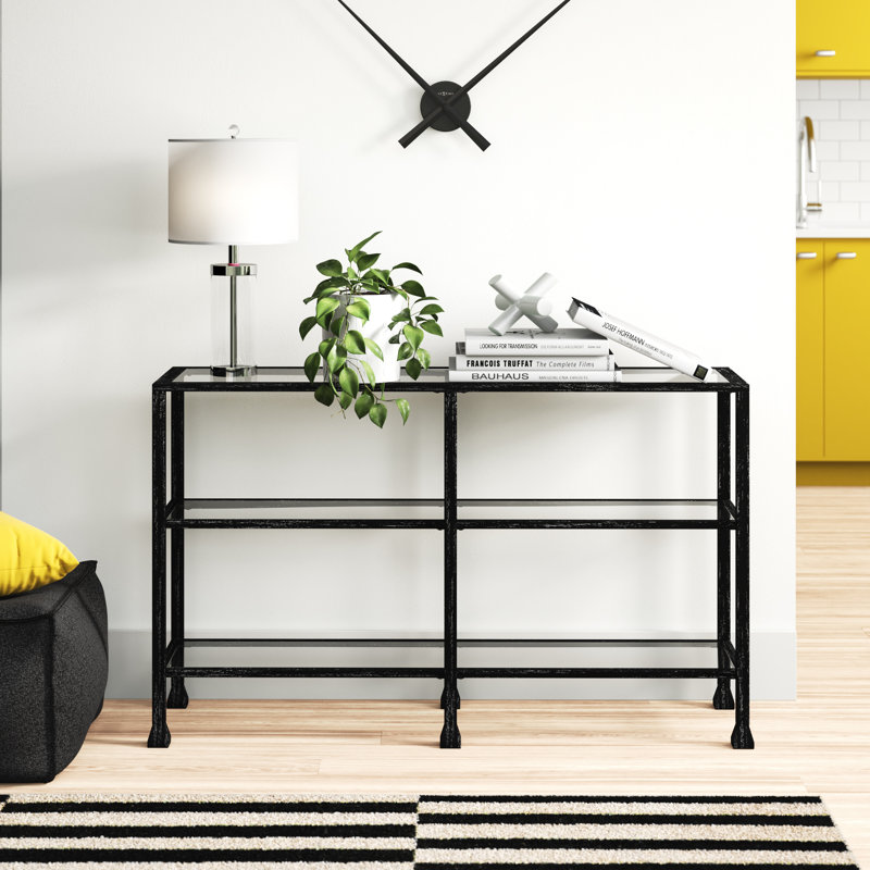 Ciela 48.5'' Glass Top Console Table