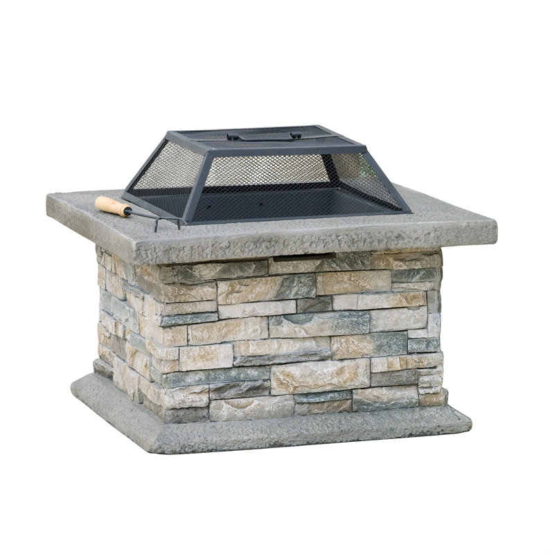 28" Square Mgo Fire Pit