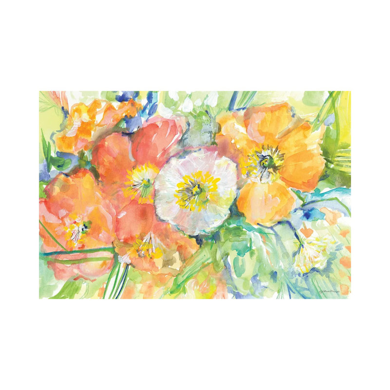 Poppies for Karen by Jessica Mingo - Wrapped Canvas Painting 1 Piece Wrapped Canvas Painting