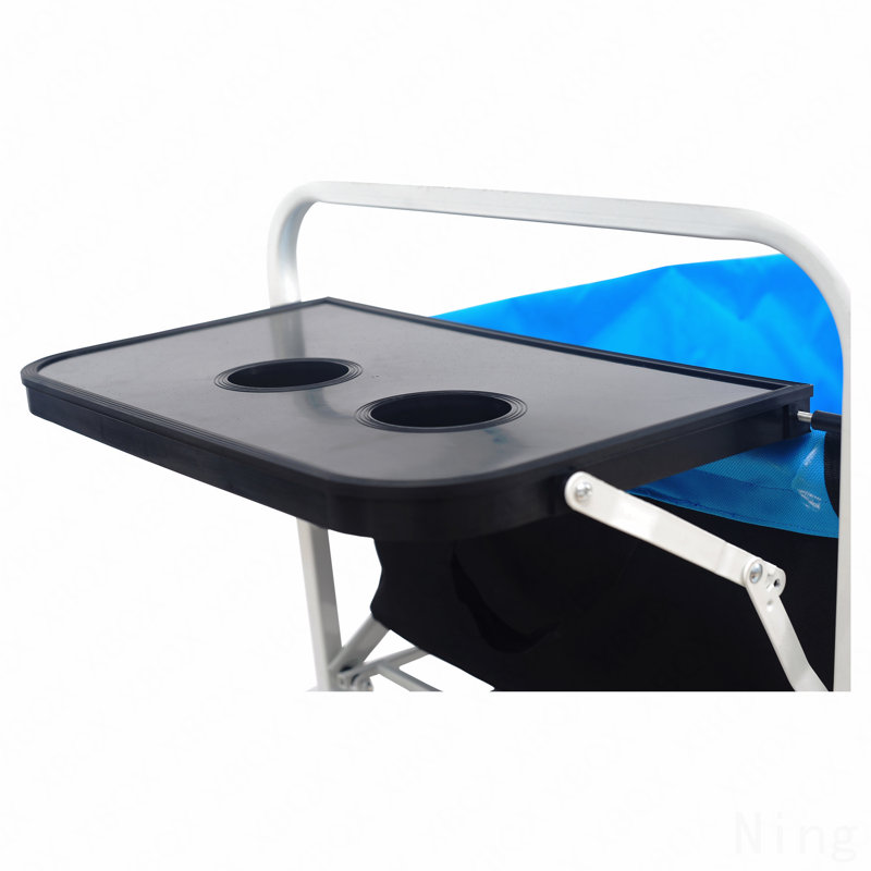 Chariot de plage pliable, White/Black Blue
