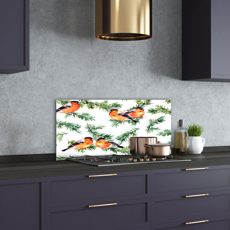 Cythia 50cm W x 100cm L Glass Peel and Stick Panel