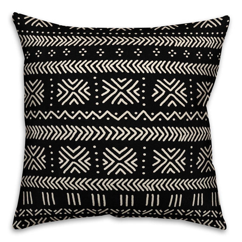 Mudcloth Square Pillow Cover & Insert