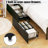 Corner Bed Frame with Storage Bookcase, Twin Daybed with Underneath Drawers, Kids Bed Unit with Charging Station and LED Lights, Multifunctional Space-Saving Design for Bedrooms and Playrooms-1876273085