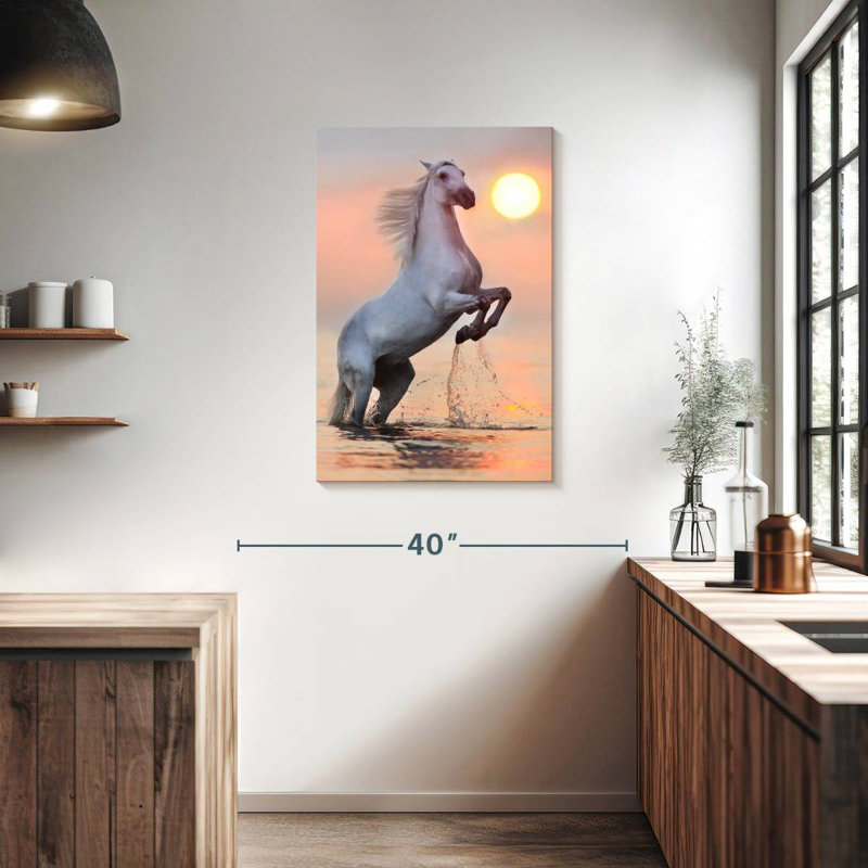 Brampt Horse Rearing, 36" H x 24" W