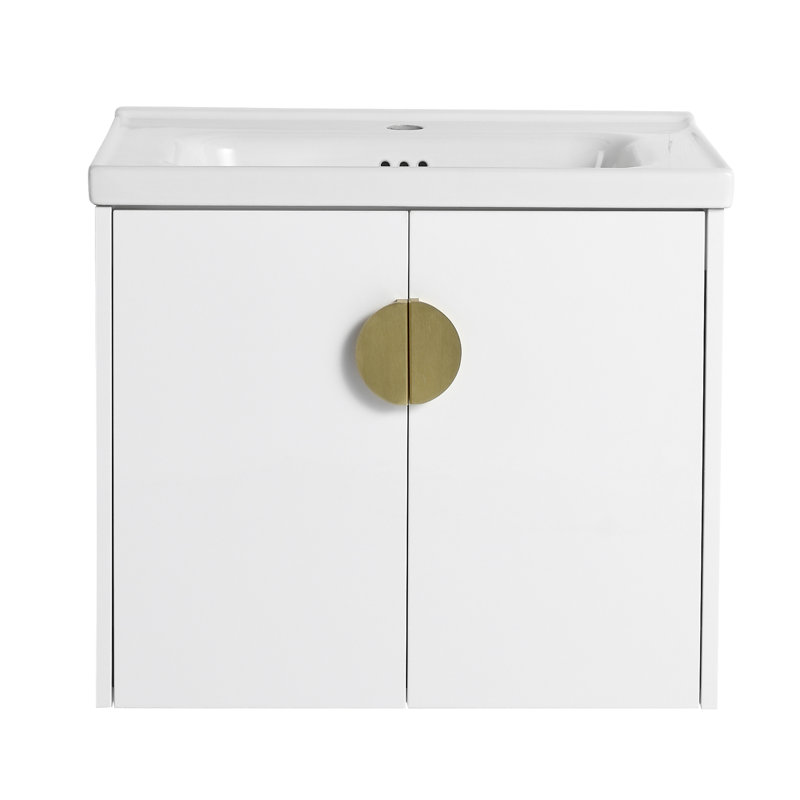 Compact Soft Close Bathroom Vanity, Eco-friendly Plywood, Modern Design For Small Spaces