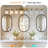 51" Golden 8-light Vanity Light With Clear Glass Shades, Modern Metal Bathroom Wall Fixture For Mirror, Dressing Table (bulbs Not Included)