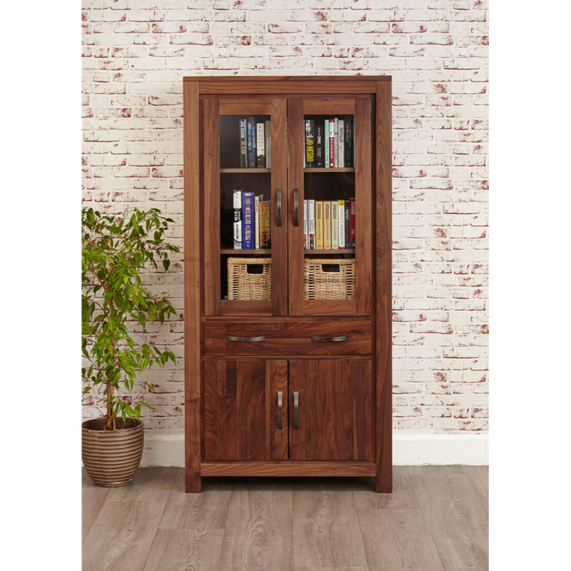Melfi 170cm H x 85cm W Solid Wood Standard Bookcase