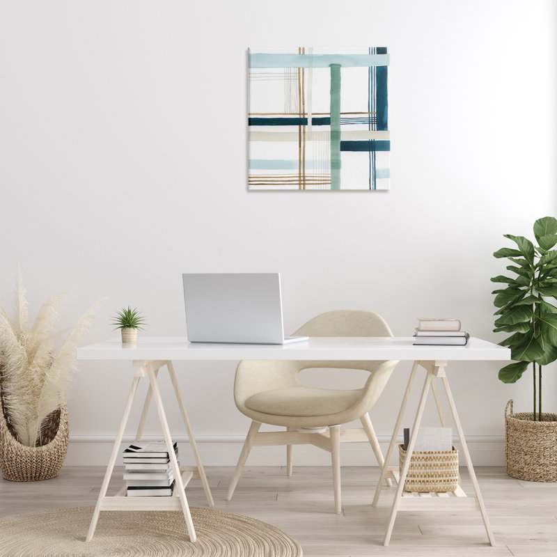 Soft Woven Pattern Floater Canvas Wall Art by Grace Popp, 24" H x 24" W x 1.5" D
