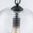 Glimmeri 1-Light Single Ribbed Clear Glass Pendant-226707550