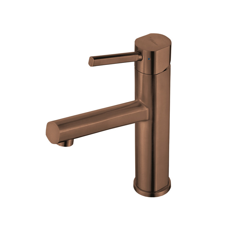 Robinet de lavabo surélevé à levier unique en acier inoxydable sans plomb Whitehaus, Cuivre