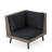 Sofa Set Corner+Table - Brown