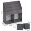 Metal 72Cm Book Display in Anthracite