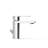 Parallel Single Hole Bathroom Faucet with Drain Assembly-51478299