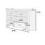 Commode 6 tiroirs Kateshia