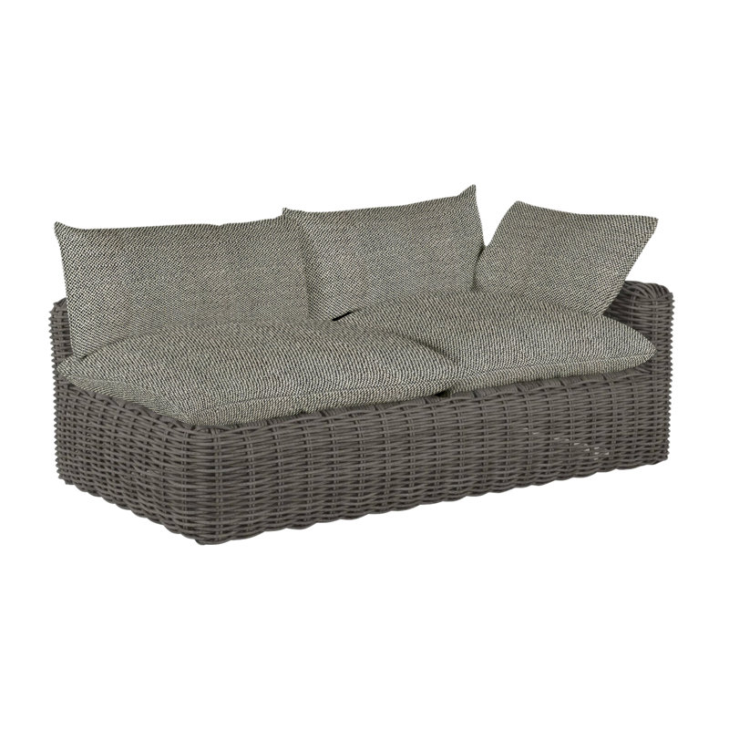 Canapé modulaire Montecito N-Dura, Pas de soudure, Écorce Intermix, Gris ardoise