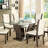 Ikram Glass Top Dining Table