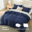 Housse de couette bleu marine très grande taille pour lit - ensemble de literie doux pour enfants et adultes (ensemble de 3)-109724499-109724494
