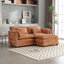 Canapé double surdimensionné luxueux avec tissu chenille et accoudoirs amovibles-292488461
