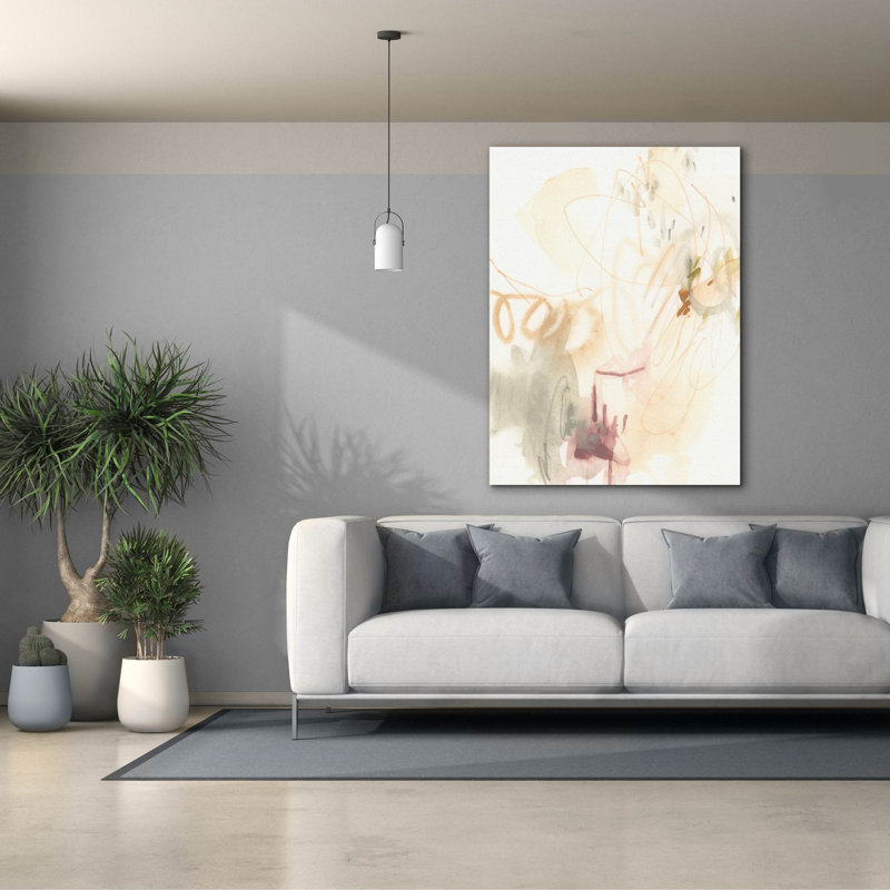 Toile épique Graffiti «Converging pensts 1» par June Erica Vess, 40 po x 54 po