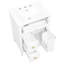 Meuble-lavabo de 24 pouces avec lavabo, tiroir en bois massif et un tiroir rabattable, deux tiroirs, tablette réglable, lavabo, poignées en métal doré