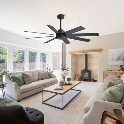8-Plywood Blades Indoor Ceiling Fan With Remote