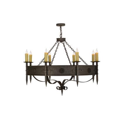 Lustre 8 lumières l 54 po Calandra