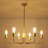 6-Light 29.5'' Dimmable Classic Chandelier Rustic Industrial Hanging Ceiling Fixture-699790536