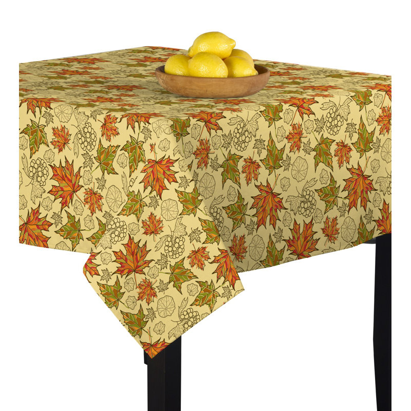 Maple Leaves Tablecloth, 90" x 90"