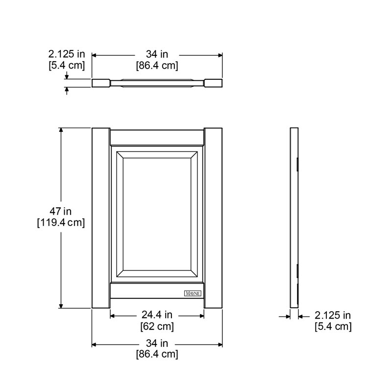 Nantucket 48" White Polyethylene Privacy Screen Set