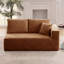 Causeuse à compression 69,29 po avec accoudoirs, modulaire rembourré en flanelle 2 places avec 3 coussins, canapé «Boneless» dans une boîte pour le salon petits espaces noir / gris / bleu / vert / beige / brun-2019045951-2014725983-2028112316
