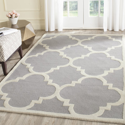 Keith Geometric Wool Hand Woven Area Rug