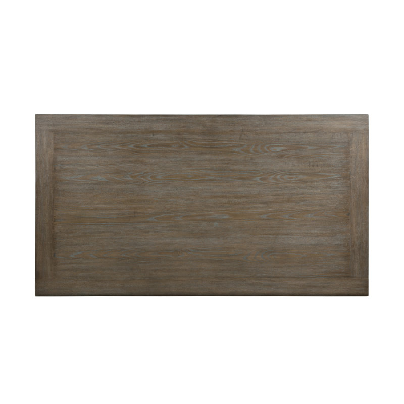 Rustic Brown-Gray Traditional Style Dining Table