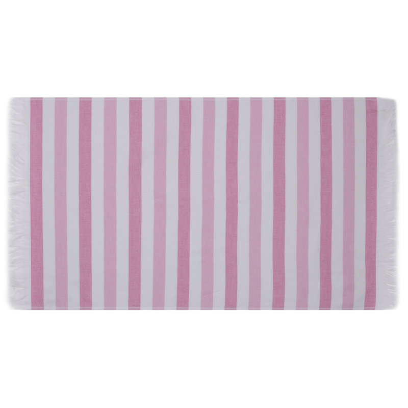 Ensemble de serviettes 2 pièces 100% coton Beny, Rose / blanc