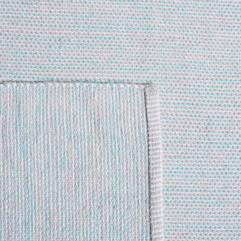 Tapis de couleur unie en coton tissé à plat Montauk, Rectangle de 5 pi x 8 pi