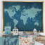 «Slate World Map II», reproduction d'impression sur toile-51145396-51145404