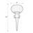 Aurelia Ribbed Pumpkin Path Light - Stake Outdoor Lamp