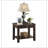 Contemporary End Table with Drawer and Shelf Dark Cherry Finish Wooden Furniture 1pc