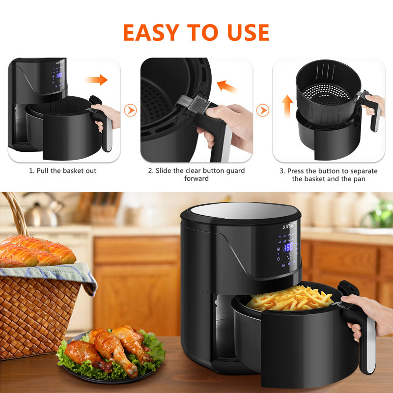 WOLTU 4L Air Fryer Oven, Black
