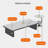 Modern rectangular rock plate coffee table