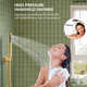 10" High-Pressure Wall Mount Rainfall Tub And Shower Faucet with Rough-in Valve