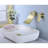 Wall Mounted Bathroom Faucet In Golden Spark - Wide Waterfall Spout For An Appealing And Precise Control Mount Tap Sophisticated Look With