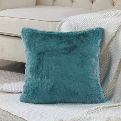 Housse de coussin lourd en fausse fourrure