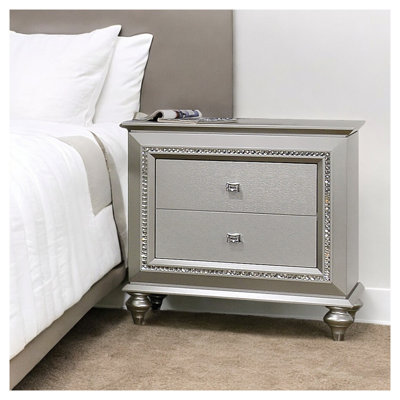 Table de chevet Kaitlyn Champagne Finish Champagne