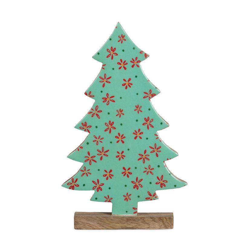 Two Turtle Doves Pattern Tabletop Tree