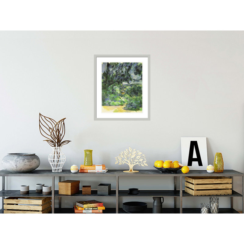 «Blue Landscape» par Paul Cézanne, impression giclée sur cadre, H 27,53 po x l 23,5 po