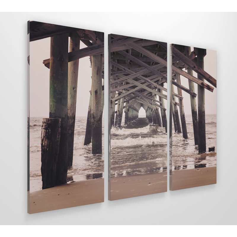 " Under The Boardwalk " 3 - Pieces, 24" H x 48" W x 1.5" D